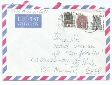Envelope da Alemanha para Herbert Orowan