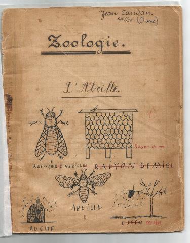 Caderno Zoologie e fotografia de Jean Landau